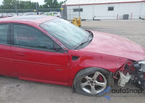2006 Pontiac Grand Prix Gxp из США, поврежденный, VIN 2G2WC55C761253903
